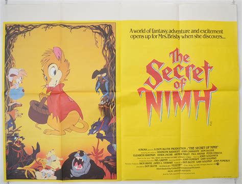 “the Secret Of Nimh” Original Quad Poster Film Poster Movie Poster