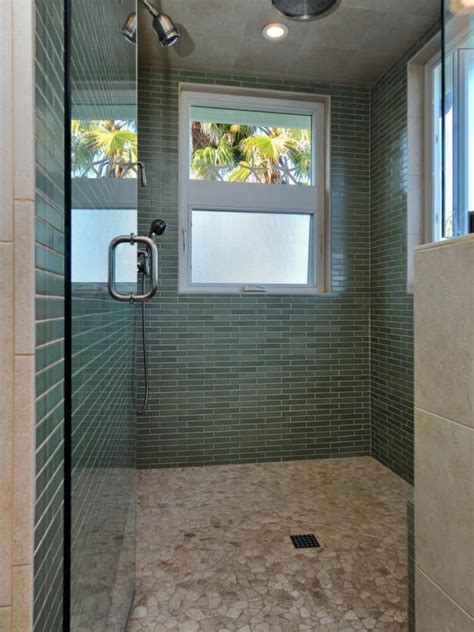 Search Viewer Hgtv Window In Shower Subway Tile Bathroom Shower Tranquil Bathroom