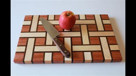 Making A Basket Weave Ribbon Style Cutting Board Tutorial YouTube