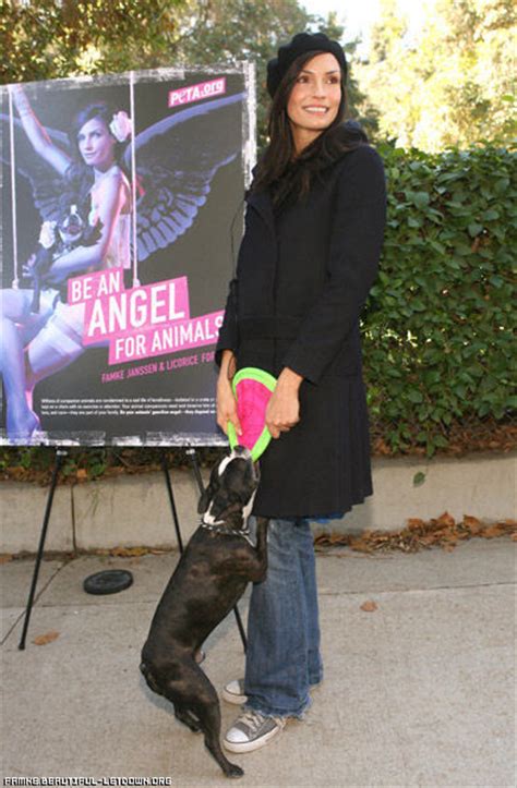 Famke Janssen Unveils Sexy New Peta Ad Seeking Holiday Help For Pups