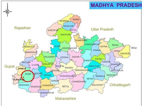 Dhar District Map 57 Off Gbu