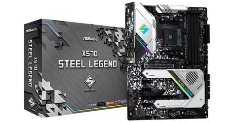 Asrock X570 Steel Legend Rgb 2 Pcie 40 Atx Motherboard Asrock X570