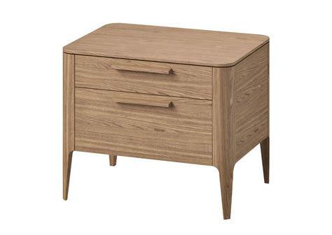 Тумба прикроватная Type oak 2 ящика ширина 60 см (натуральный дуб ...