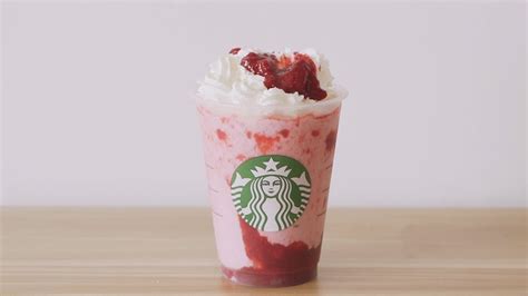 How To Make Strawberries And Cream Frappe Starbucks Inspired Youtube