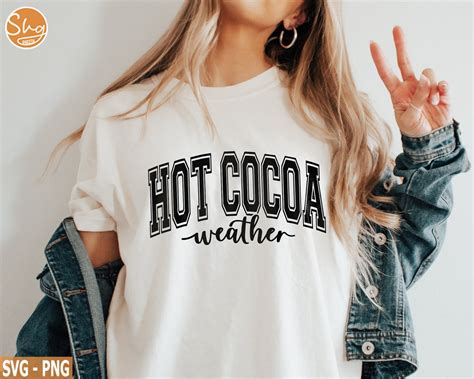 Hot Cocoa Weather Svg Coffee Weather Svg Coffee Svg Cozy Season Svg Winter Svg Christmas