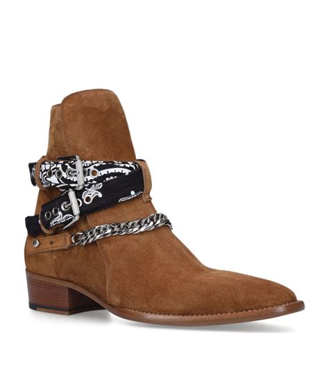 Amiri Suede Bandana Boots Harrods Us