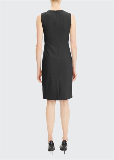 Theory Eano Sleeveless Traceable Wool Suiting Dress Bergdorf Goodman