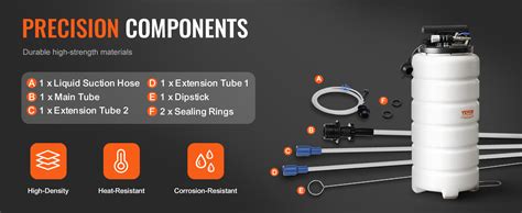 Vevor Fluid Extractor Gallons Liters Pneumatic Manual Oil