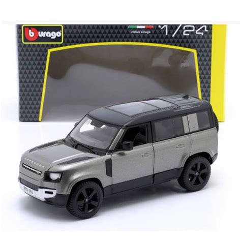 Miniatura Carro SUV Land Rover Defender 110 2022 Cinza 1 24 Burago