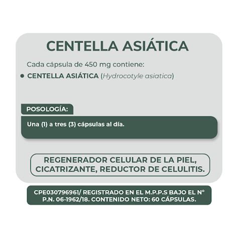 Centella Asi Tica Mg C Psulas Herbaplant