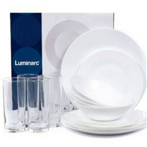 Jual New Collection Dinner Set Luminarc Essence White Pc I