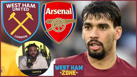 West Ham Bent Mocked As Lucas Paqueta To Arsenal Touted