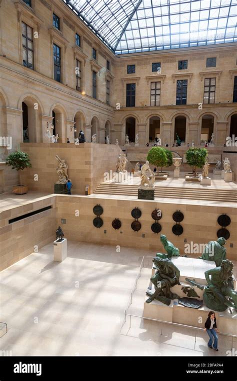 Sculpture Garden at Louvre Museum, Paris, France Stock Photo - Alamy