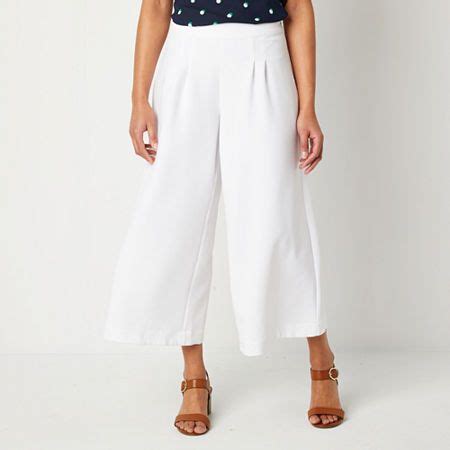 Liz Claiborne Cropped Pants White Womens 4 Capris Cropped