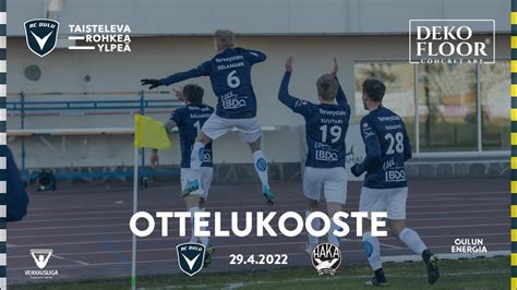 ACOTV Dekofloor Ottelukooste AC Oulu FC Haka 29 4 2022