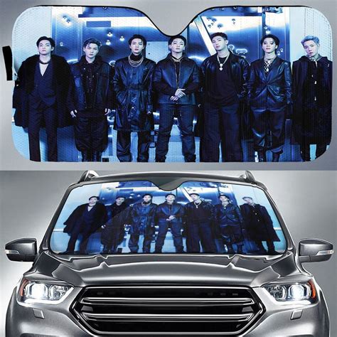 BTS Car Sun Shade with BTS Members - K-pop Fans Merchandise, Car ...