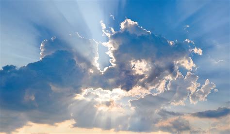 Free Photo: Beam of Light and the Clouds