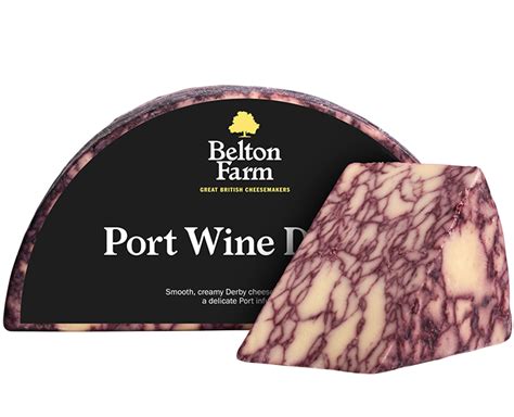 Port Wine Derby Cheese | Marbled With Port | Belton Farm