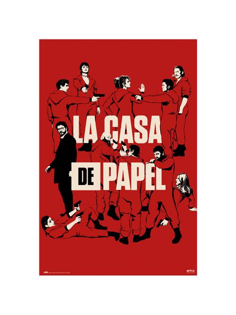 poster money heist  characters xzoneat