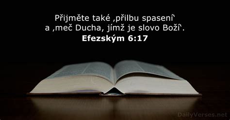 6. června 2023 - Biblický verš dne - Efezským 6:17 - DailyVerses.net