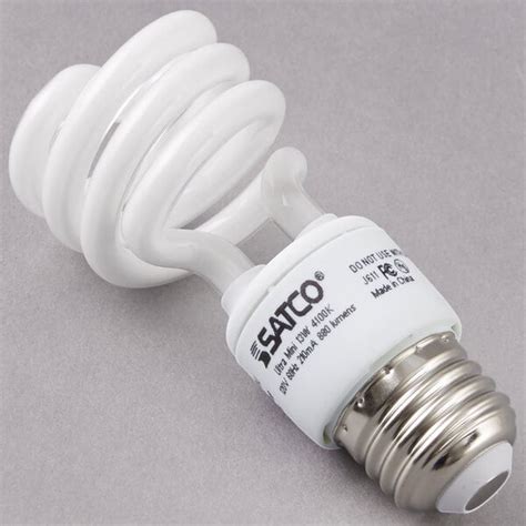 Satco S Watt Watt Equivalent Cool White Mini Spiral Compact