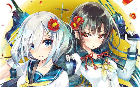 Anime Colección Kantai Hamakaze Kancolle Fondo de pantalla HD