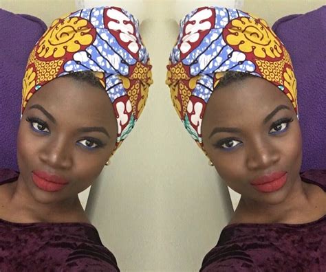 Easy African Headwrap Tutorial African Head Scarf Head Wraps Hair