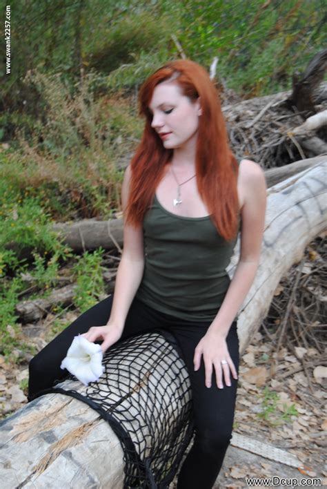 Redheaded Teen With Tiny Tits Nicci Vice Shows Her Body In The Forest