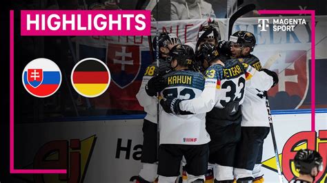 Slowakei Deutschland IIHF Eishockey WM MAGENTA SPORT YouTube