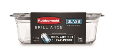 Rubbermaid® Brilliance Glass Storage Container, 3.2 c - Kroger