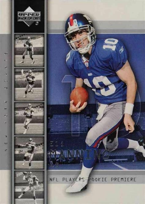 2004 Upper Deck Rookie Premiere Eli Manning 1 Football Vcp Price Guide