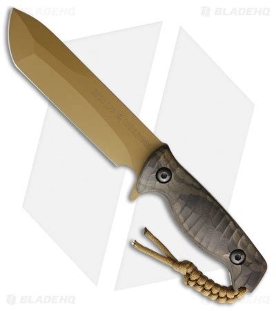 Behring Technical Valkyrie Fixed Blade Knife Black Micarta (5" Tan Cerakote)