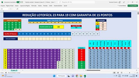 Planilha Lotinha Redução 22 para 18 Garantia de 15 Pontos