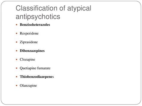 Atypical antipsychotics