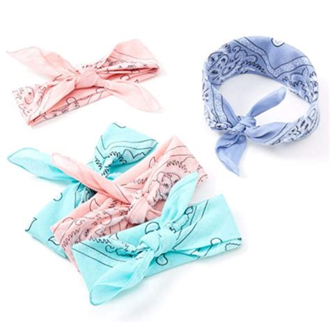 5 Claires Bandanas Pastel Paisley New Ebay