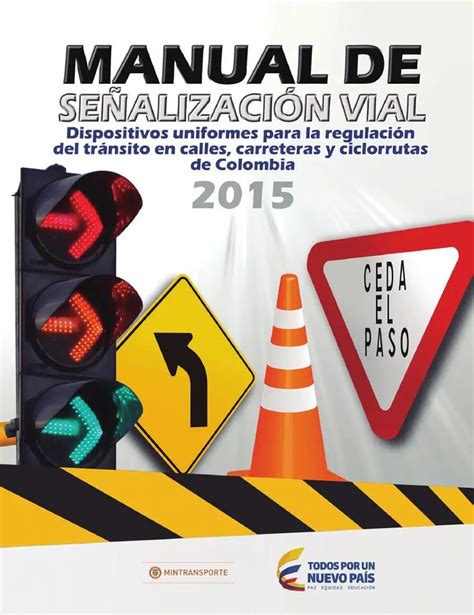 Manual De Se Alizacion Vial Pdf Seguridad Vial Colombia