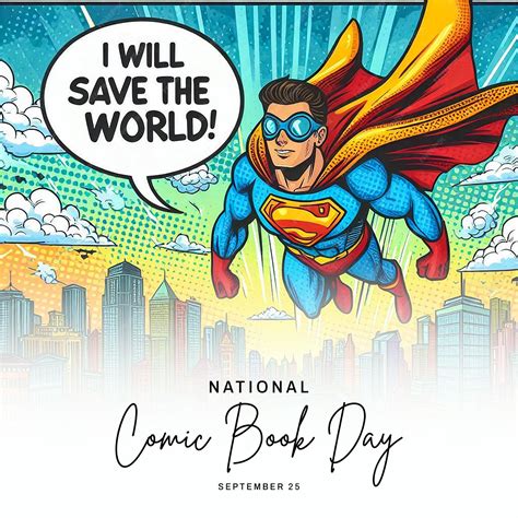 National Comic Book Day social media post banner poster template