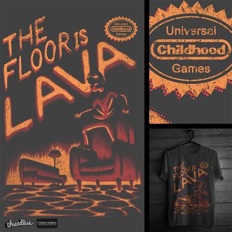 Score The Floor is Lava by natechristenson on Threadless