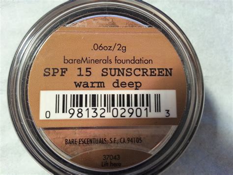 Bareminerals Original Spf 15 Foundation Warm Deep Click Lock Go Sifter