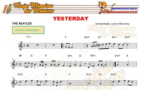 Partituras Dos Beatles Para Teclado Com Playbacks Dos Beatles