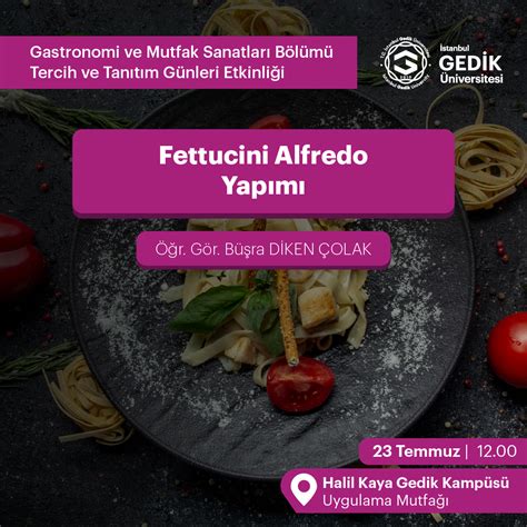 Gastronomi Ve Mutfak Sanatları Uygulamalı Tanıtım Etkinlikleri T C