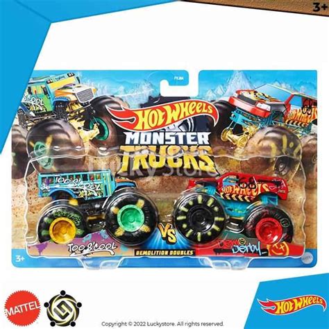 Jual Hot Wheels Monster Trucks Demolition Too S Cool Vs Demo Derby Di Seller Luckystore Group