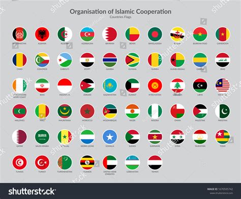 Islamic Countries Flags With Names