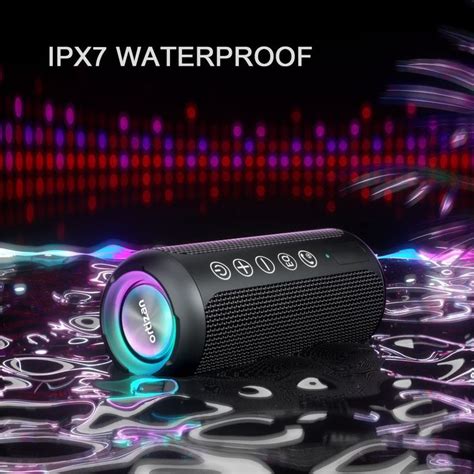 Ortizan Portable Bluetooth Speaker Ipx7 Waterproof Wireless Outdoor