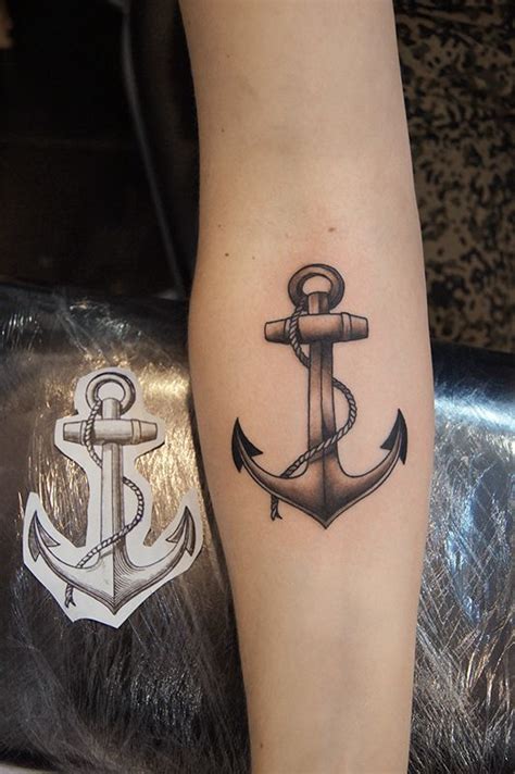 Tattoo anchor. Тату якорь на запястье в салоне Tattoo Times ...