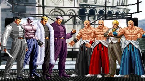 KOF Mugen Ryuji Yamazaki Team Vs Geese Howard Team YouTube