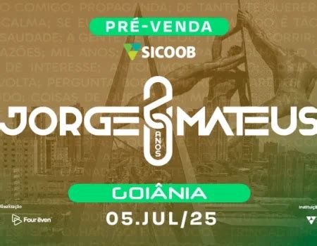 Jorge e Mateus Turnê 20 Anos Goiânia 2025 Ingressos desconto