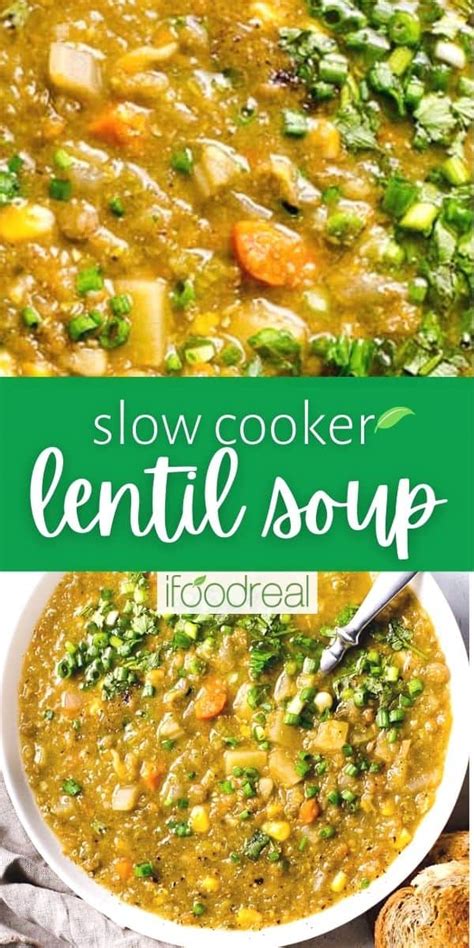 Slow Cooker Lentil Soup Easy And Healthy