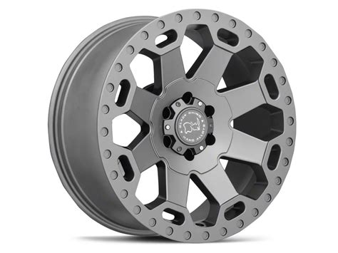 Black Rhino F Warlord Matte Gunmetal Lug Wheel X Mm Offset