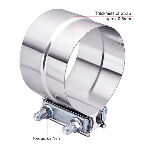 Mua Evil Energy 40 Inch Exhaust Clamplap Joint Band Clamp Stainless Steel For Pipesmufflers